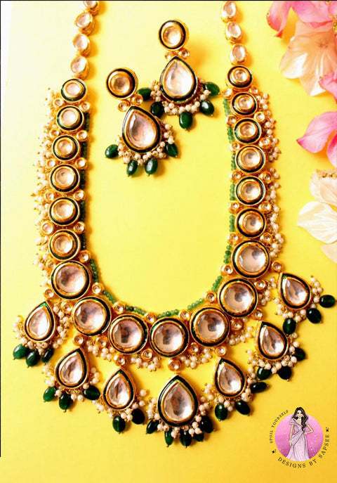 Bespoke Kundan and Polki Handcrafted - Bridal Set