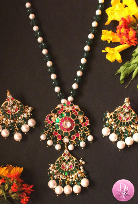 diamond polki necklace