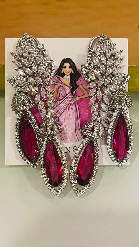 diamond drop earrings