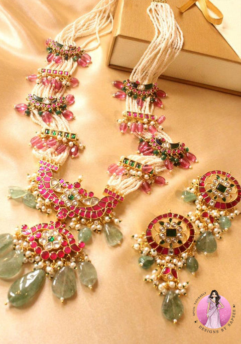 Jadau Kemp Stones - Semi Bridal Set